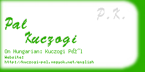 pal kuczogi business card